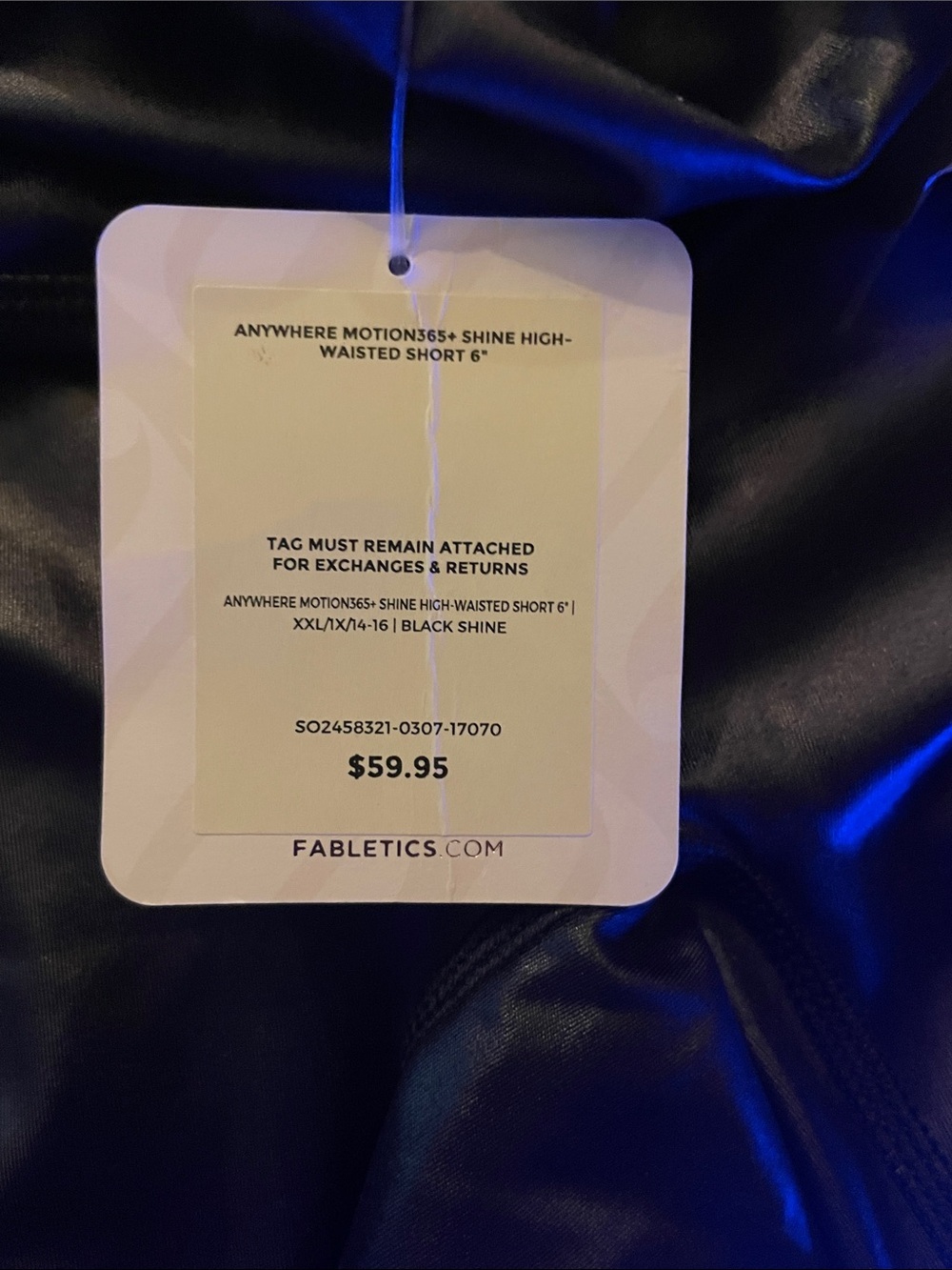 Fabletics Anywhere Motion365+ Shine HW 6'' Short - Picture 4 of 5